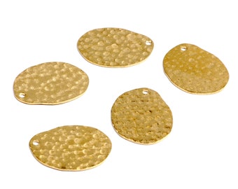 Brass Textured  Charms, Raw Brass Earrings Finding,Raw Brass  Pendant,Oval Shaped Earrings Brass Charm,Jewelry Supplies,25x20mm-RB1083