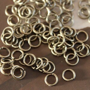 200 Pcs  4mm Nickel Free  Antique Bronze JumpRings ( JUR -19)