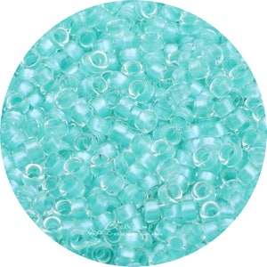 2,5 mm Rocailles Transparent Metallic Türkis Farbe gesäumt Glasperlen Winzige Rocailles Glasperlen Hohe Qualität 750STÜCK 10g GSB-E-3