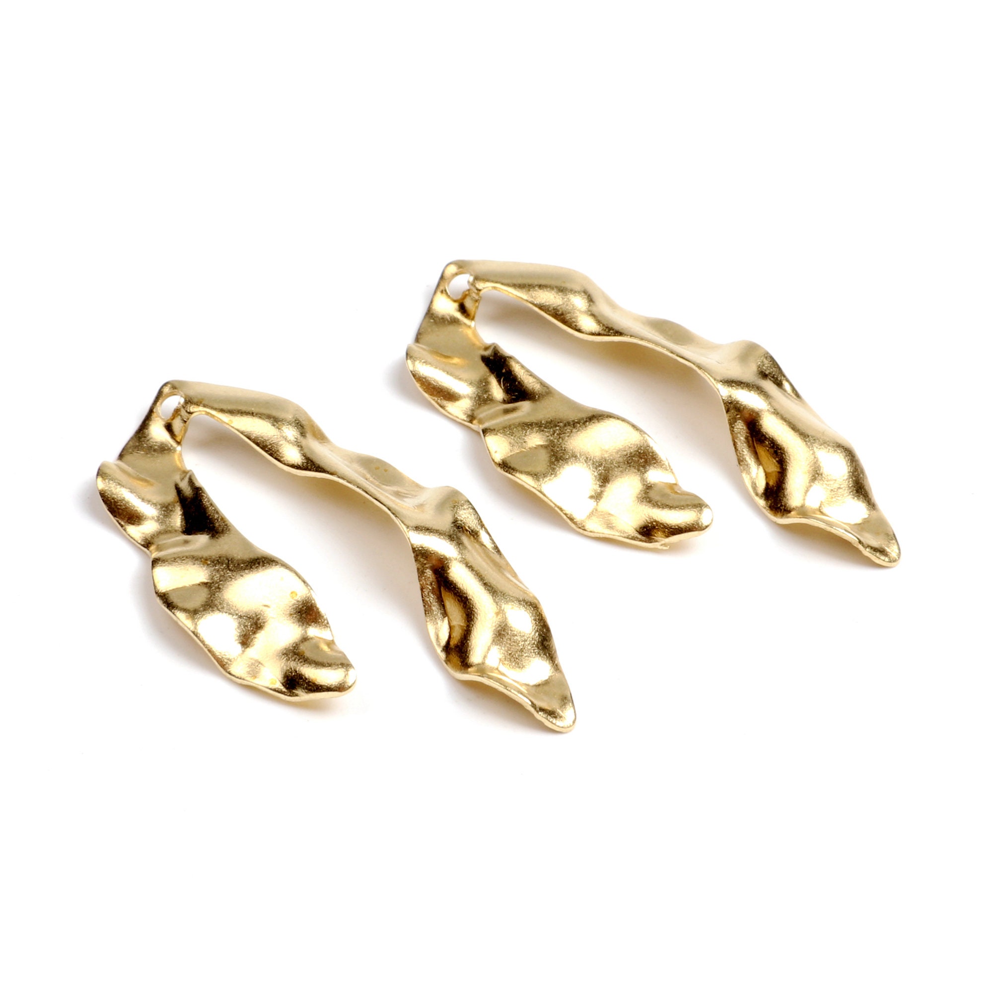 Brass Textured Charmsraw Brass Earrings Findingsraw Brass - Etsy