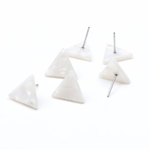 Tortoise Shell Stud Earring,Acetate Acrylic Earring,Charm Earring Blank,Triangle Shaped Earring,Post Charm,Earring Connector,A10-ACE5174E EA
