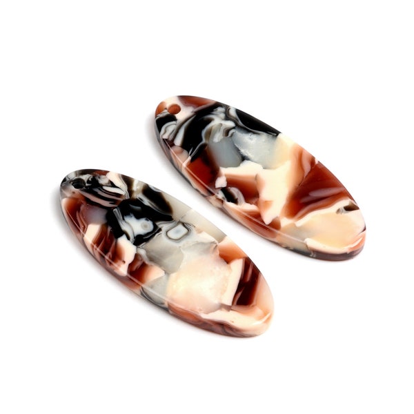 Tortoise Shell Earrings,Acetate Acrylic Earring Charms,Ovar Shaped Pendants,Acrylic Blank Tag,Pendant Findings, 12.5x31mm,A179-ACE237C