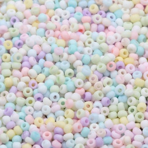 2 mm Mix Macaron Glass Runda Frostade Pärlor För Smyckestillverkning DIY Charm Lösa Spacer Opaka Pärlor Örhängen Halsband Tillbehör GSB-F-Mixss