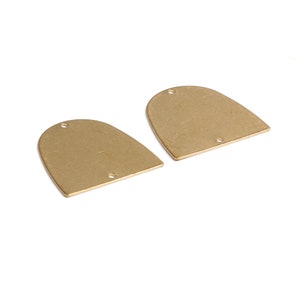 Messing Charms,Ohrring Zubehör,Geometrie Form Charms, Rohlinge mit 2 Loch Charms,passend für DIY Halskette,Ohrringe,Schmuckzubehör,20X20mm-RB1356