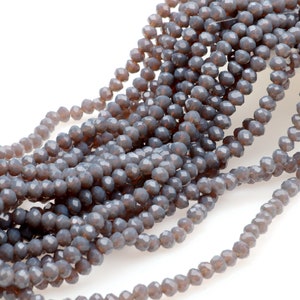 95pcs Crystal Beads Color Faceted Round Crystal Loose Beads Aurora Borealis Cut Glass Beads Jewelry Making Beads 6x5mm  -(CAB-EOB-98)