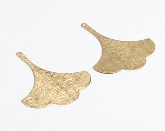 Brass Textured Charms,  Raw Brass Earrings Findings,Raw Brass  Pendant,Leaf shaped Earrings Brass Charm,Jewelry Supplies,37.5x31mm-RB1321