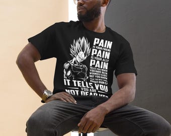 Anime Gym Shirt, Pain Discipline Workout Tee, Motivational Fitness