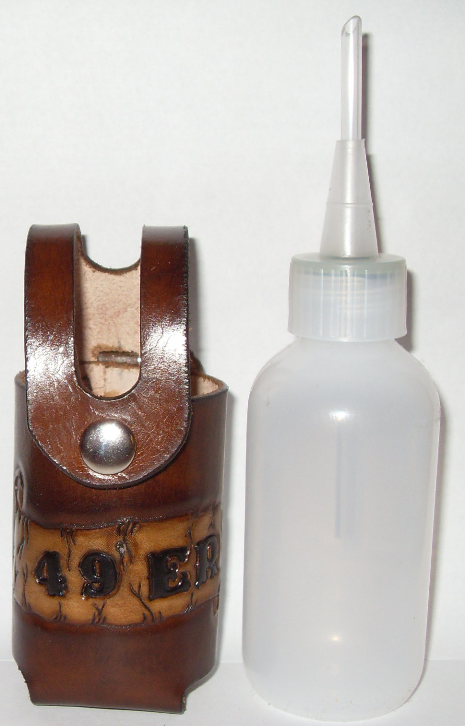 Leather Gold Prospecting Snuffer Bottle Holster / Sheath Etsy