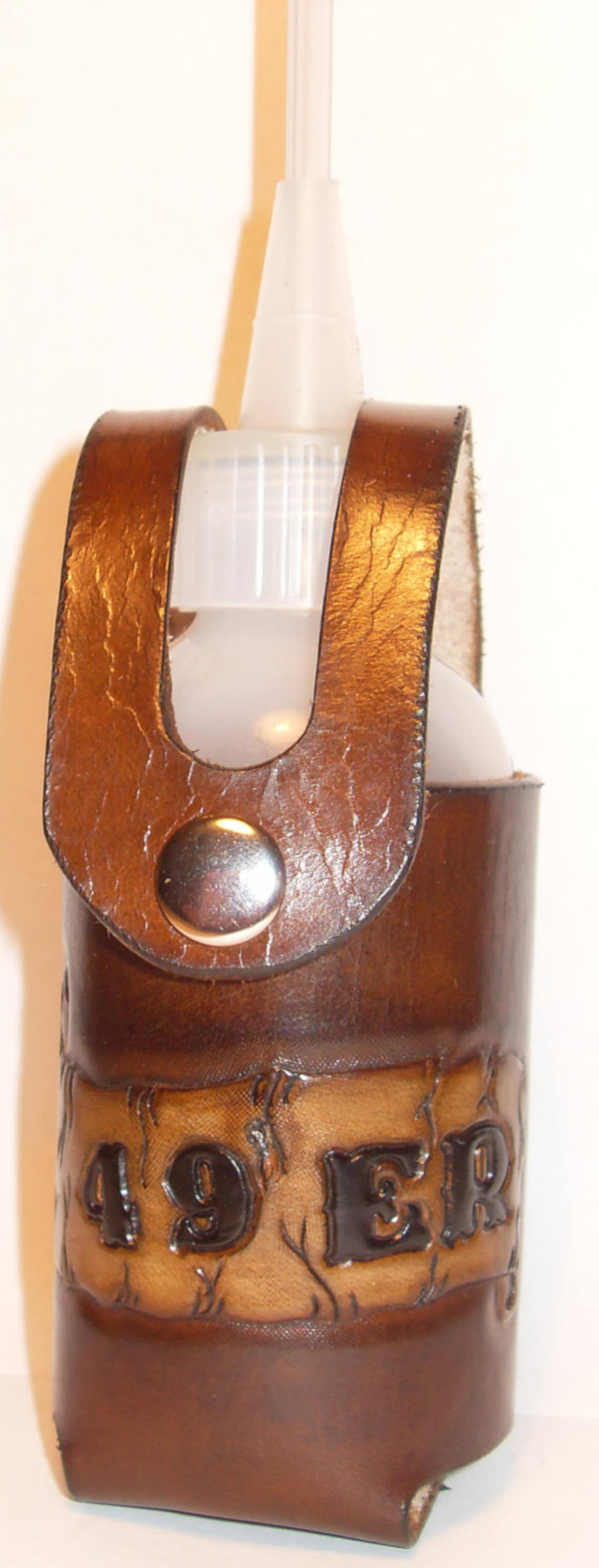 Leather Gold Prospecting Snuffer Bottle Holster / Sheath Etsy