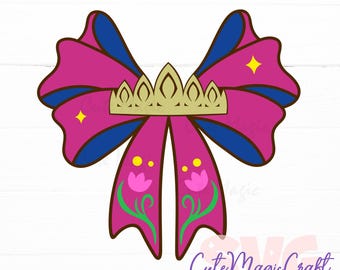 Princess Anna's Coquette Bow SVG for DIY projects! | Princess Symbols Cut Files! | DIGITAL_DOWNLOAD for Crafters! | Graphic for T-Shirts!