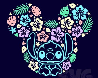 Stitch SVG for DIY projects! | Mickey Mouse Head SVG | Vacation Trip Decor Cut File | DIGITAL_DOWNLOAD for Crafters! | Graphic for T-Shirts!
