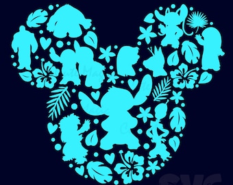 Stitch SVG for DIY projects! | Mickey Mouse Head SVG | Vacation Trip Decor Cut File | DIGITAL_DOWNLOAD for Crafters! | Graphic for T-Shirts!