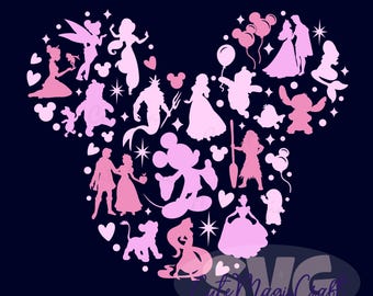 Cartoon Characters SVG for DIY Crafts! Mickey Mouse Head Party Decor SVG | Vacation trip Cut Files DIGITAL_DOWNLOAD | Graphic for T-Shirts!