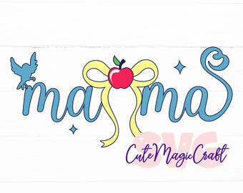 Mama Princess Snow White SVG for DIY crafters | Mother’s Day Cut File | Graphic for T-Shirts! |DIGITAL_DOWNLOAD