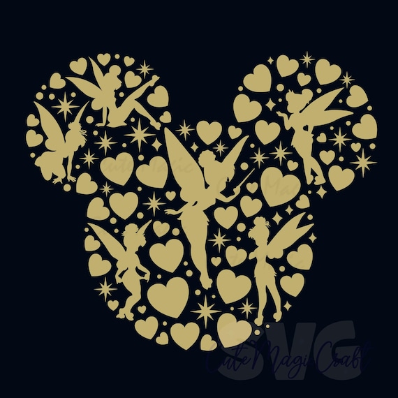 Tinker Bell fairy SVG for DIY | Mickey Mouse Head SVG | Vacation trip Decor Cut Files | DIGITAL_DOWNLOAD for Crafts! | Graphic for T-Shirts!
