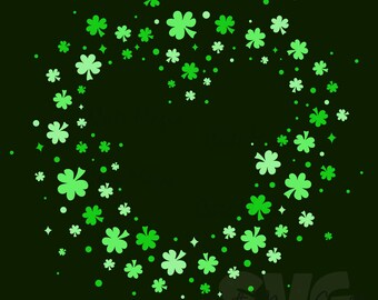 Mickey Mouse Head Ball of Clovers SVG for DIY crafts! St. Patrick's Day Decor cut files! Graphic for T-Shirts! | DIGITAL_DOWNLOAD