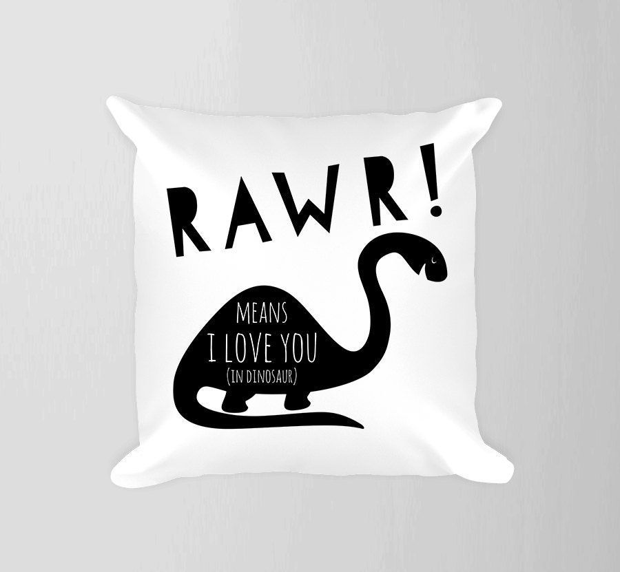 rawr pillow