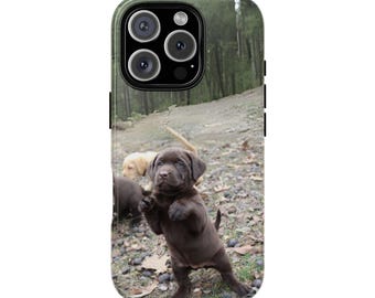 Cute Puppy Phone Case, Tough Phone Cover, Dog Lover Gift, Animal Case, Pet Owner Accessory, Cute Cellphone Protector