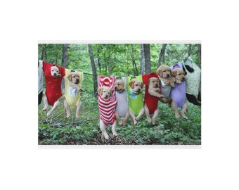 Cozy Outdoor Rug with Playful Puppy Design, Outdoor Mat, Pet Lover Gift, Garden Decor, Porch Welcome Rug, Unique Home Decor