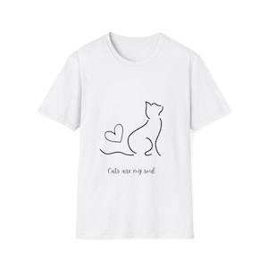 Cat Lover Unisex Softstyle T-Shirt, Pet Lover Gift, Cute Animal Tee, Casual Wear, Gifts for Cat Owners, Birthday Present