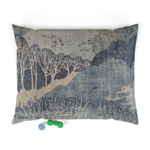 Tranquil Pet Bed, Cozy Dog Bed, Cat Bed, Modern Pet Decor, Nature-Inspired Pet Cushion, Relaxing Pet Accessories