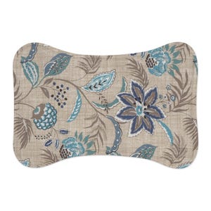 Floral Pet Feeding Mat - Stylish Dog Bowl Tray, Durable Dog Mat, Cat Food Stand, Cute Pet Accessories, Washable Pet Placemats