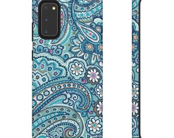 Blue Paisley Floral Tough Case | Phone Protective Case