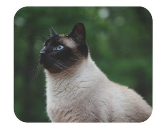 Nature-Inspired Cat Mouse Pad | Cute Cat Gift, Office Decor, Cat Lover Gift, Laptop Mouse Mat, Pet Lover Desk Accessory