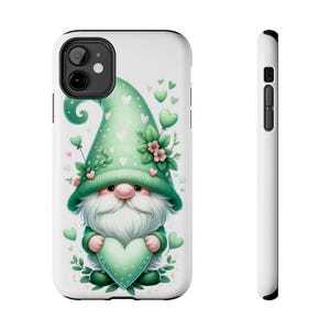 Green Heart Gnome Phone Case | Tough Phone Cases