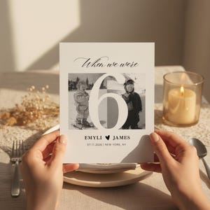 When We Were Table Numbers Wedding Table Number With Photos, Wedding Reception Table Numbers With Pictures, When We Were Wedding Signs