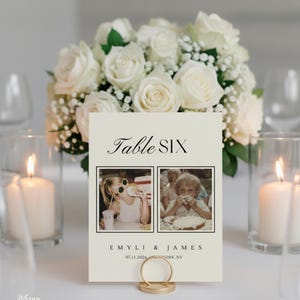 Decorative Table Numbers, When We Were Table Numbers, Wedding Reception Table Numbers Wedding Details, Wedding Favor Sign Printable Template