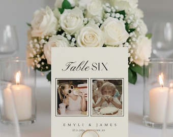 Decorative Table Numbers, When We Were Table Numbers, Wedding Reception Table Numbers Wedding Details, Wedding Favor Sign Printable Template