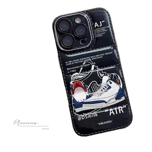 iPhone Case –Jordan Themed Soft Touch Puffer Design Anti-Slip Grip | Protective  Phone Cover Air Themed Black iPhone Case NIKE 17 Pro Max