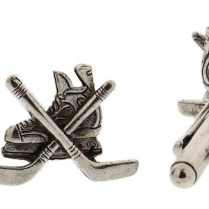Silver Hockey Skate Cuff Links