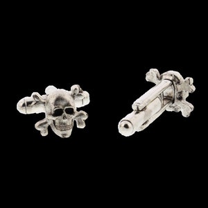 Gold Skull and Crossbones Cuff Links image 10