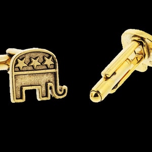 Republican Elephant Studs and Cufflinks Set main image 1
