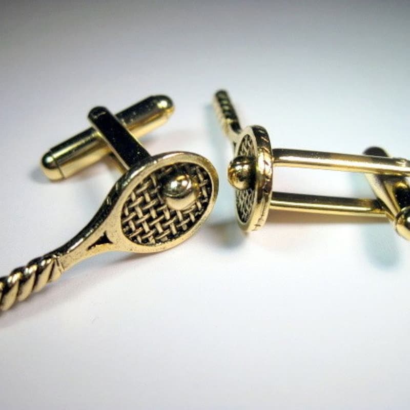Tennis Rackdets Tennis Racquet Cuff Links - Etsy