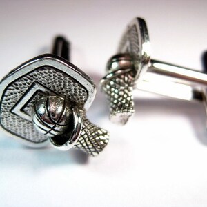 Basketball Hoop Cuff Links image 2