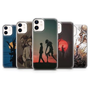 Death Note Phone Case Kira Ryuk abdeckung für iPhone 16E, Pro, 15, 14, 13, 12, Samsung S25, S23FE, A56, A16, Pixel 9Pro, 9a, 8A