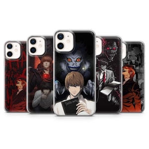 Death Note Phone Case Kira Ryuk abdeckung für iPhone 16E, Pro, 15, 14, 13, 12, Samsung S25, S23FE, A56, A16, Pixel 9Pro, 9a, 8A