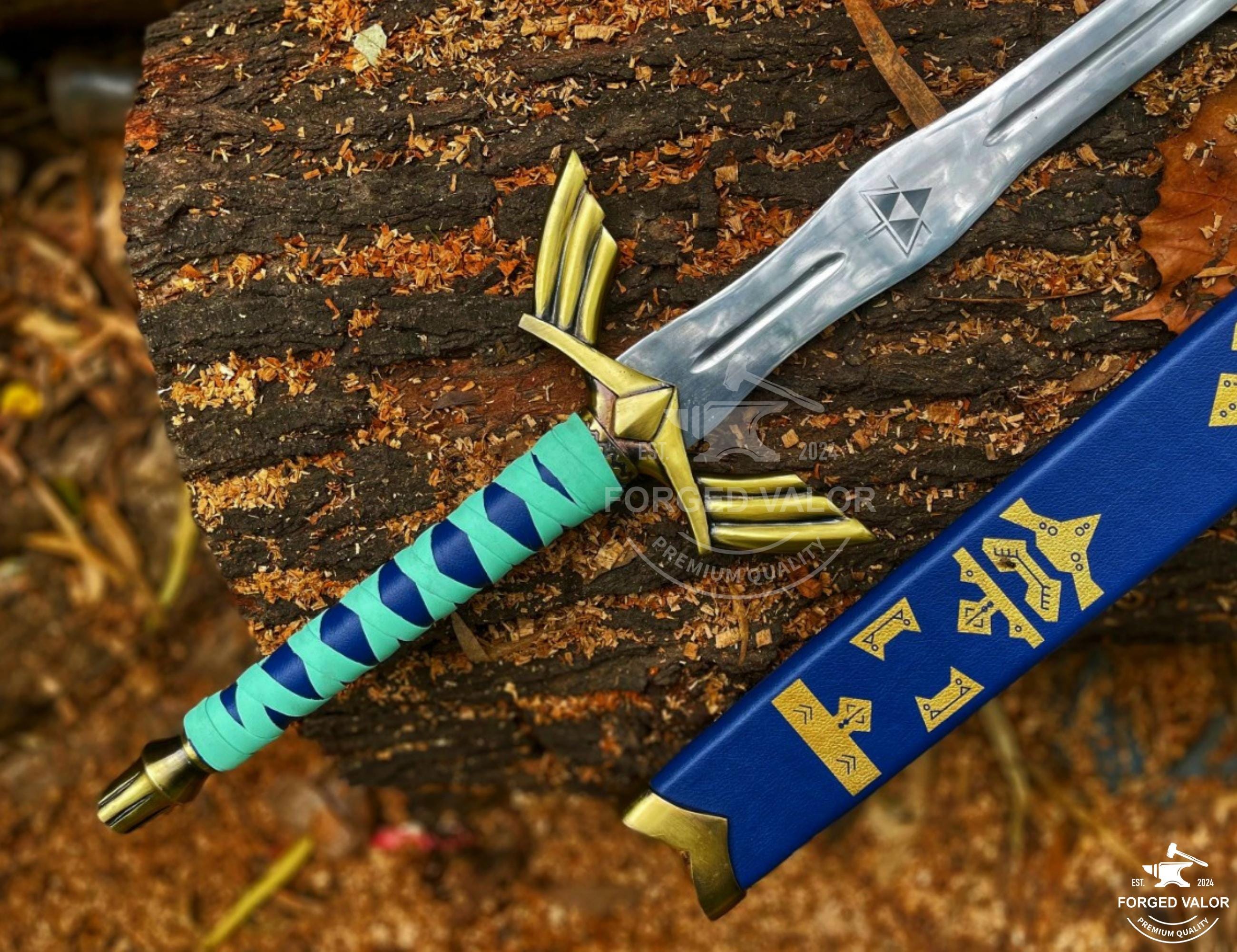 Hand Forged Legend of Zelda Sword: Skyward Sword Replica with Scabbard