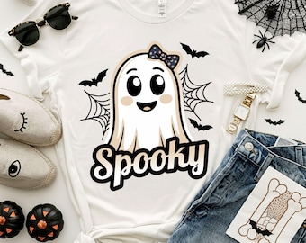 Girl Ghost SVG: Spooky Halloween Clipart (PNG File)
