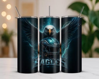 Eagles, png-bestand: 20oz skinny beker en T-shirt, sticker, jersey