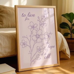 T.S Lyric Print: Minimalist Wall Art for Swifties (Digital Download