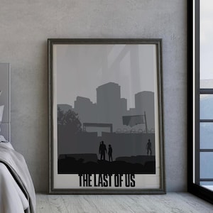 The Last Of Us Poster: Ellie and Joel, Minimalist Gaming Art (Digital Download