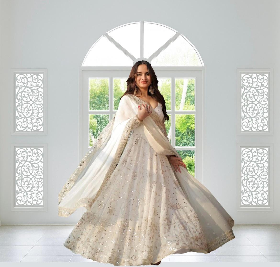 white christmas dresses Alia Bhatt Swirl Dress – Tailormade main image 0