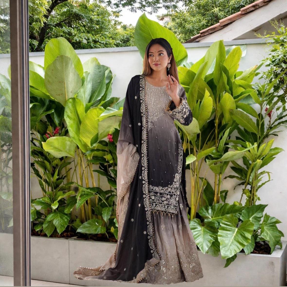 Agha Noor Black Dress - Etsy