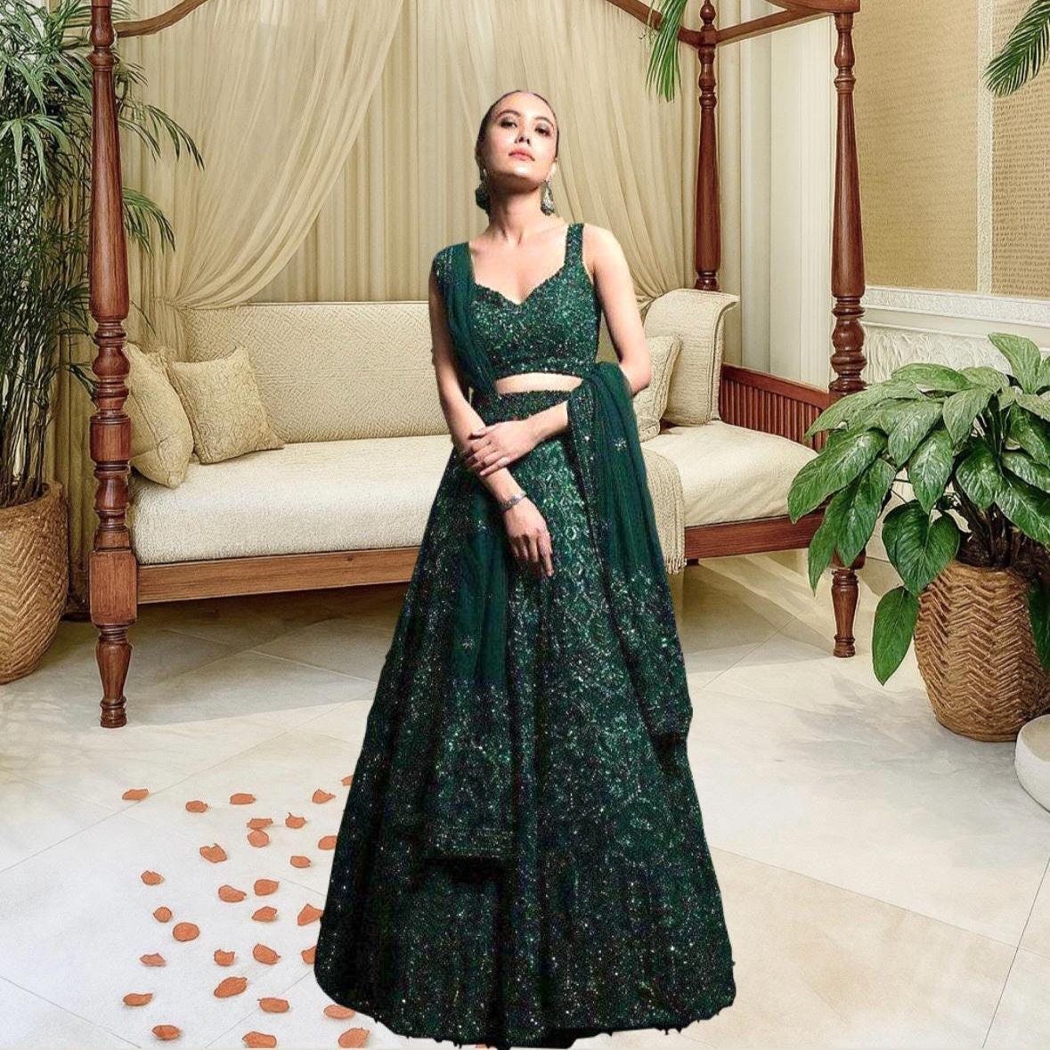 sachin and babi light blue dress Green Fairy Prom Dress Starpless See-Through Floral Gown Layered Applique  Flower Long Sleev Evening Dresses Elegant Ever Pretty main image 1