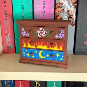 Archeron Sisters Dresser | ACOTAR Inspired | Bookish 3D print | Romantasy Gift | Bookshelf Decor | A Court of Thorns and Roses | 3D Printed