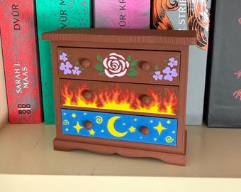 Archeron Sisters Dresser | ACOTAR Inspired | Bookish 3D print | Romantasy Gift | Bookshelf Decor | A Court of Thorns and Roses | 3D Printed